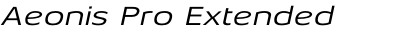 Aeonis Pro Extended Italic